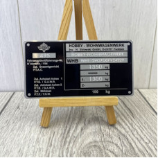 Шильда металева з механічним гравіюванням для дому на колесах