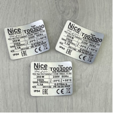 Шильди гнучкі самоклеючі на електроустаткування